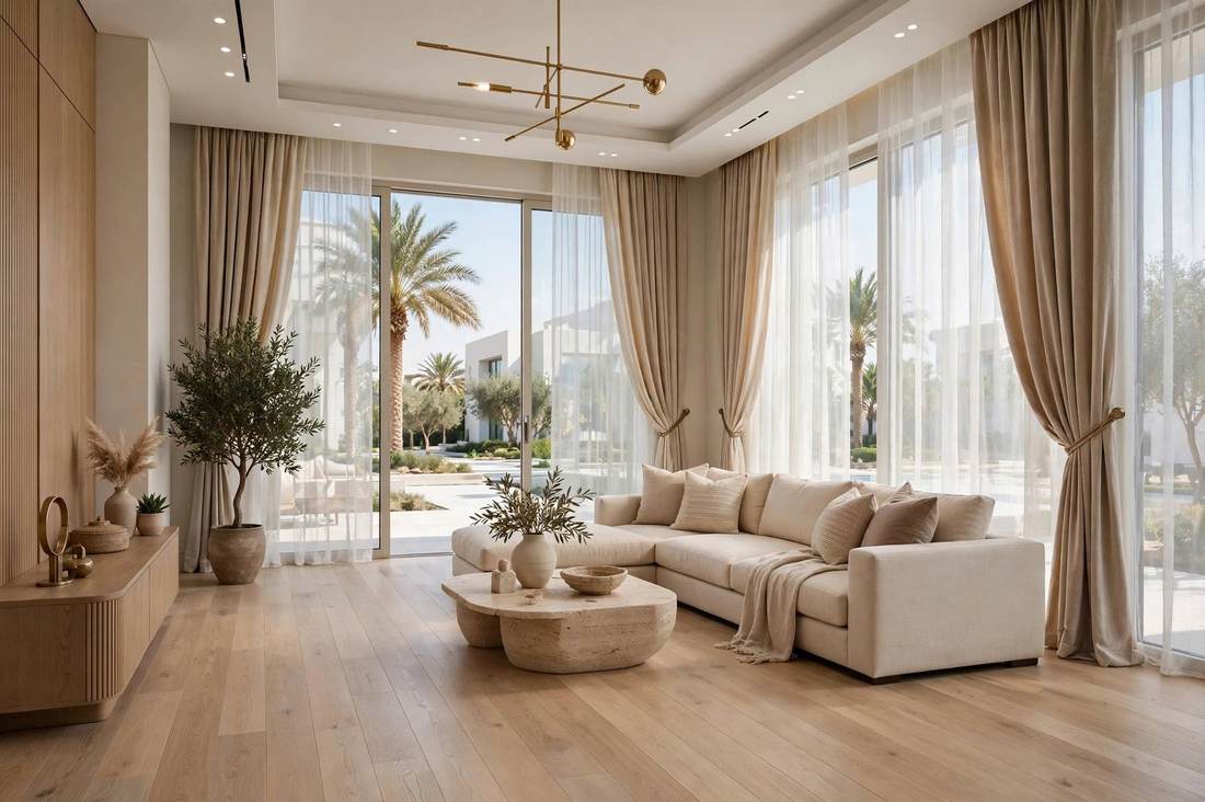 Curtains in Al Falah, Abu Dhabi by Clad and Craft