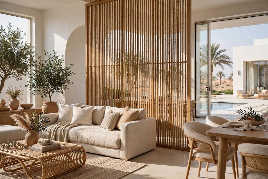 Bamboo Partitions in Abu Dhabi