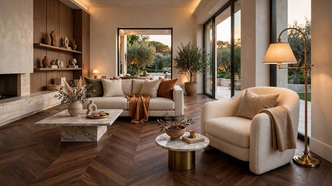 SPC Herringbone Flooring in Abu Dhabi