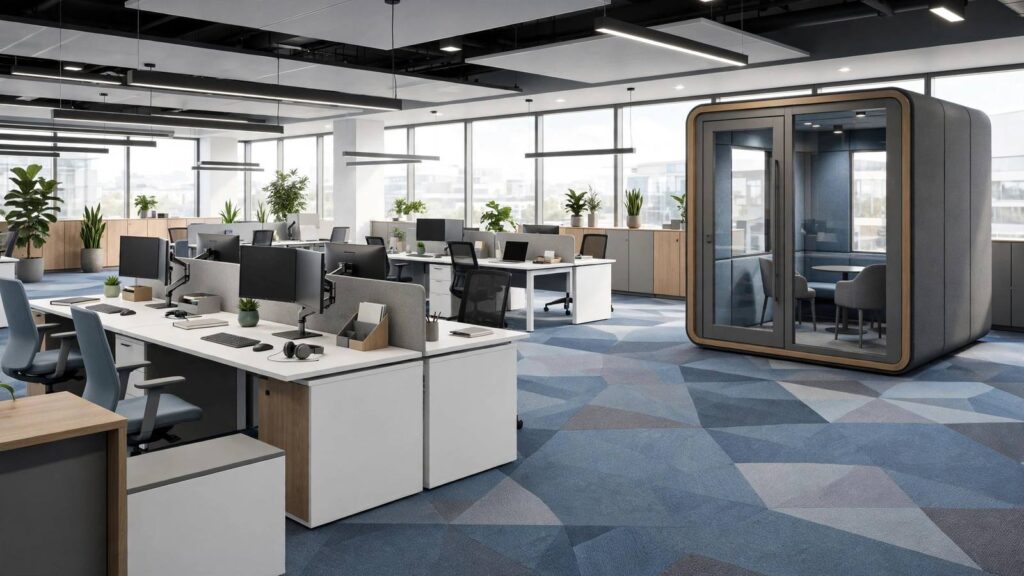 Office Carpet Tiles Fit-Out in Abu Dhabi