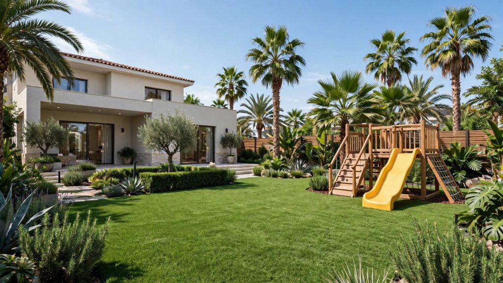 Artificial Grass Garden on Yas Island